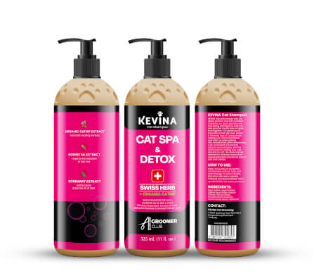 แชมพูแมว KEVINA สูตรสปา SWISS HERB บำรุงล้ำลึกจากภายใน ขนาด 325 ML_1